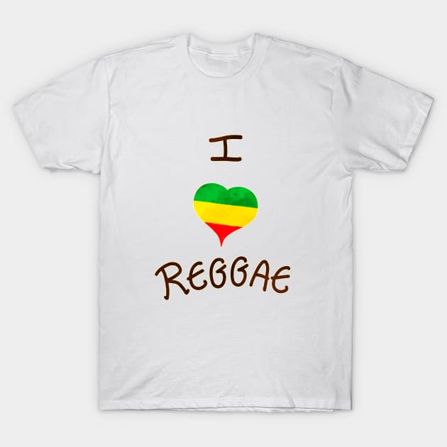 Love Reggae T-Shirt by MCAshe spiritual art 